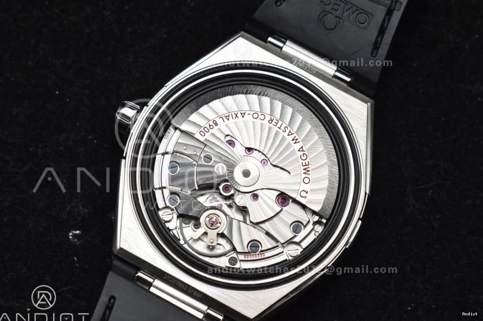 Gummy Constellation Strap Clone A8900 Black VSF Super on Gray Best Dial SS 1:1 Edition 1217